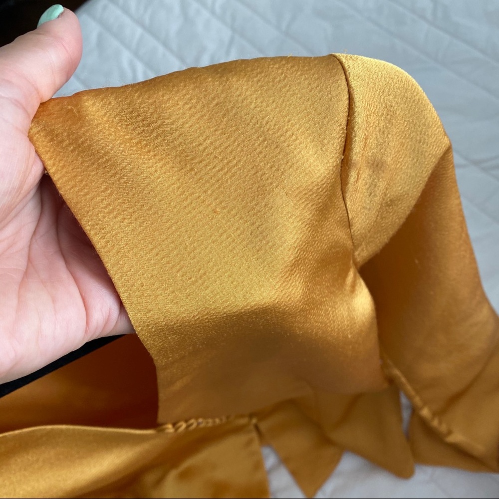 🆕 JOIE MADORA DUSTY GOLD LONG SLEEVE BLOUSE! - Picture 12 of 13